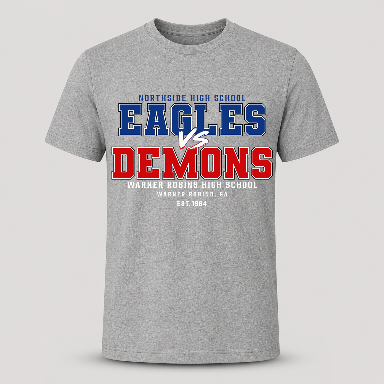 Eagles vs Demons Warner Robins Rivalry T-Shirt