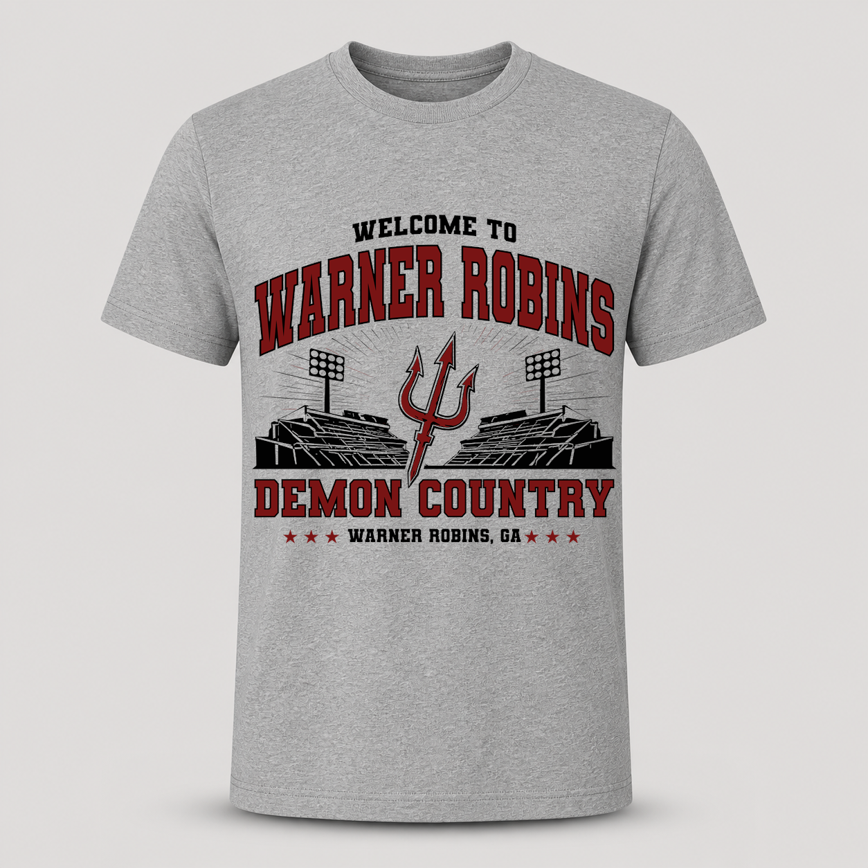 Welcome to Demon Country Warner Robins Stadium T-Shirt