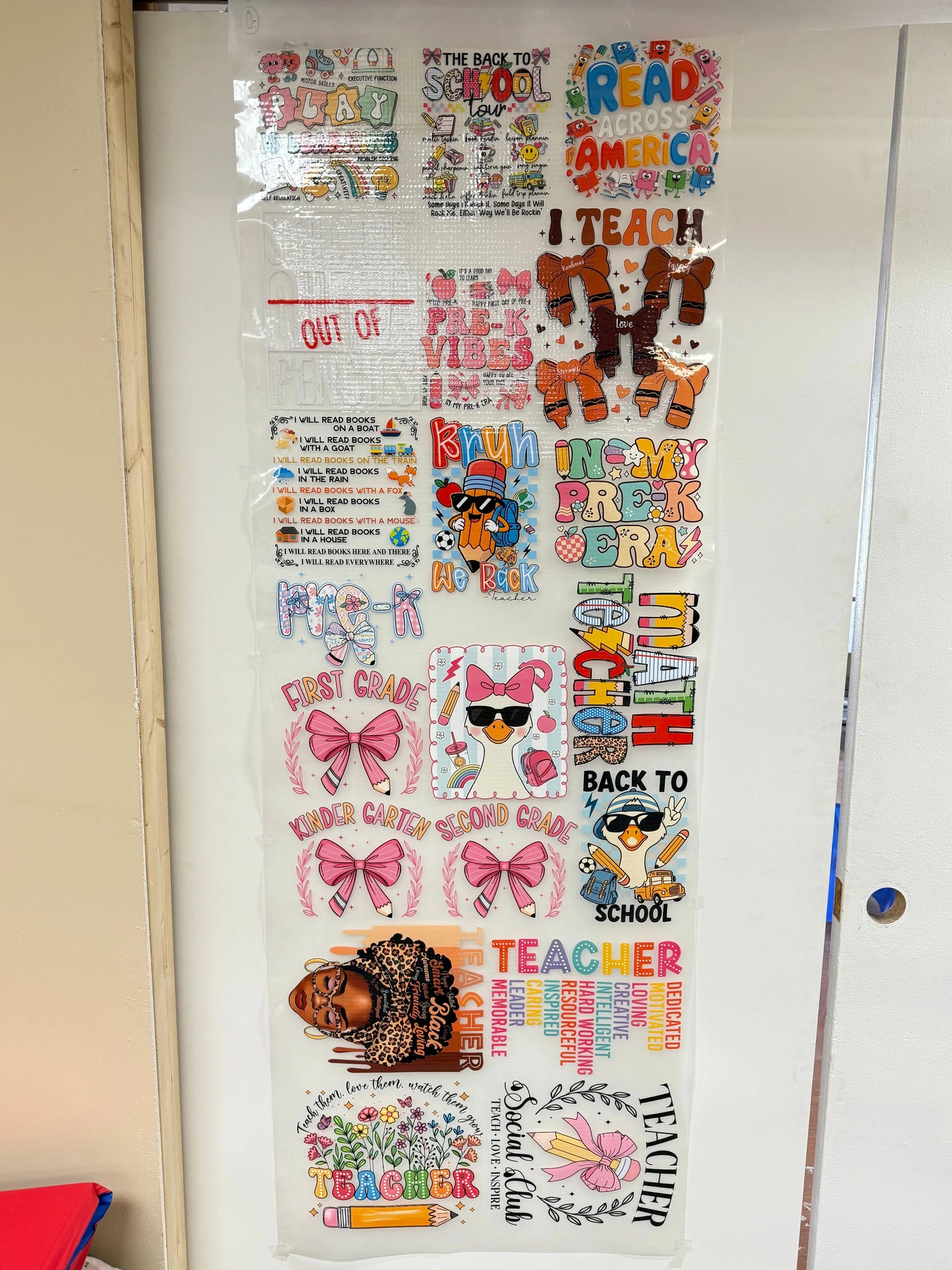 Back-to-School Premade DTF Gang Sheet (22x60”) - Legends DTF Prints