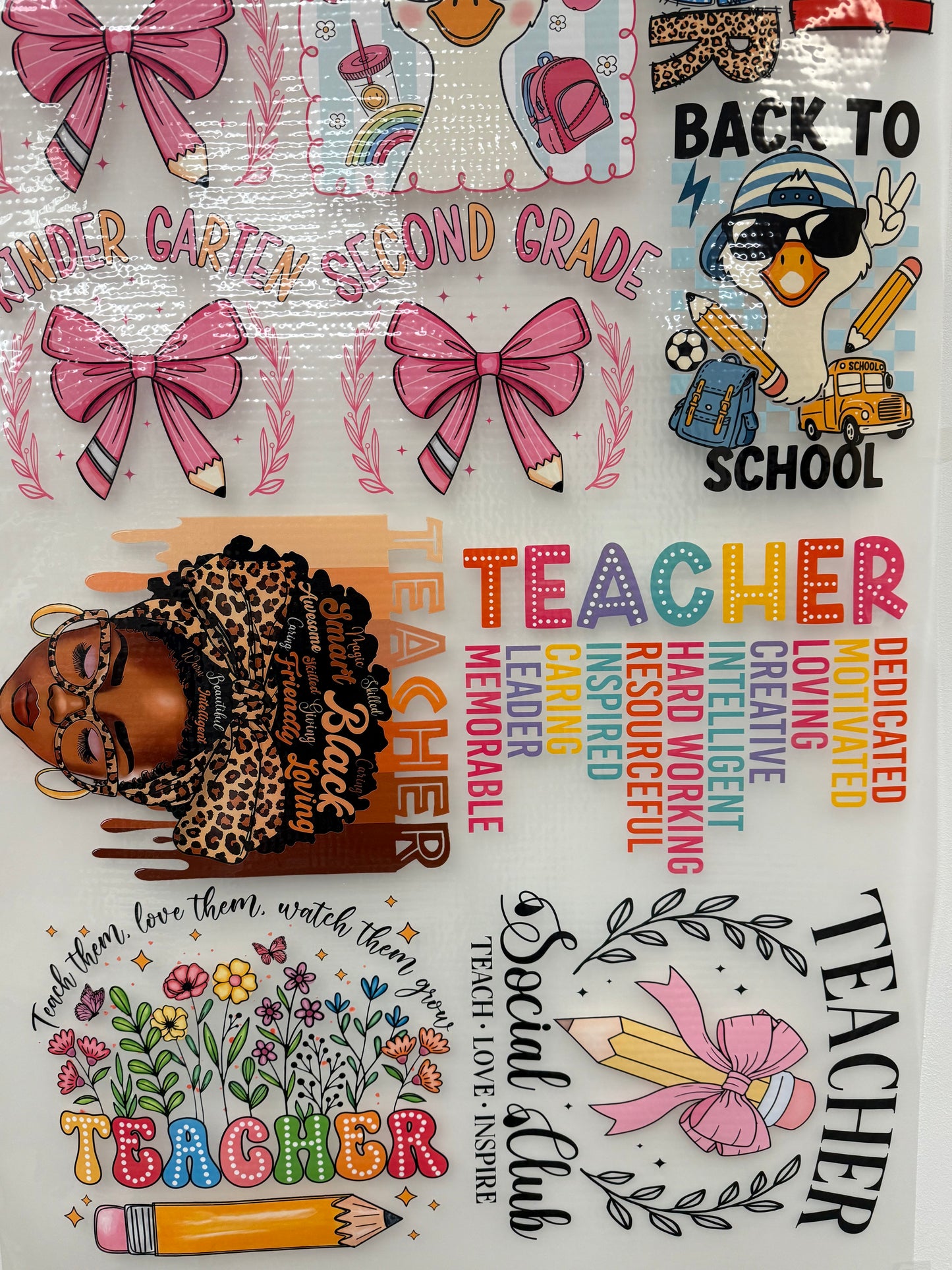 Back-to-School Premade DTF Gang Sheet (22x60”)