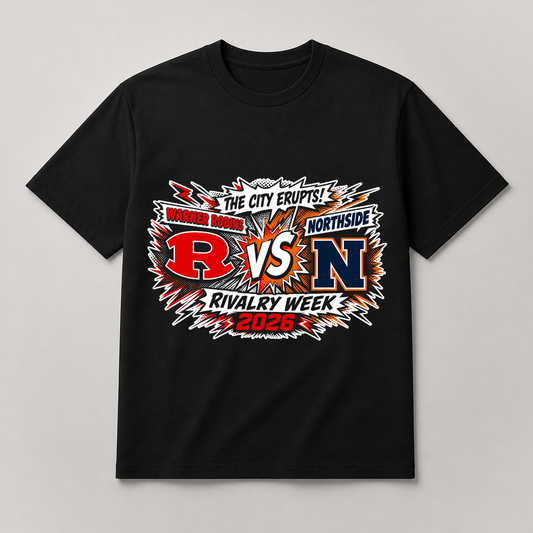 The City Erupts Warner Robins vs Northside Comic T-Shirt