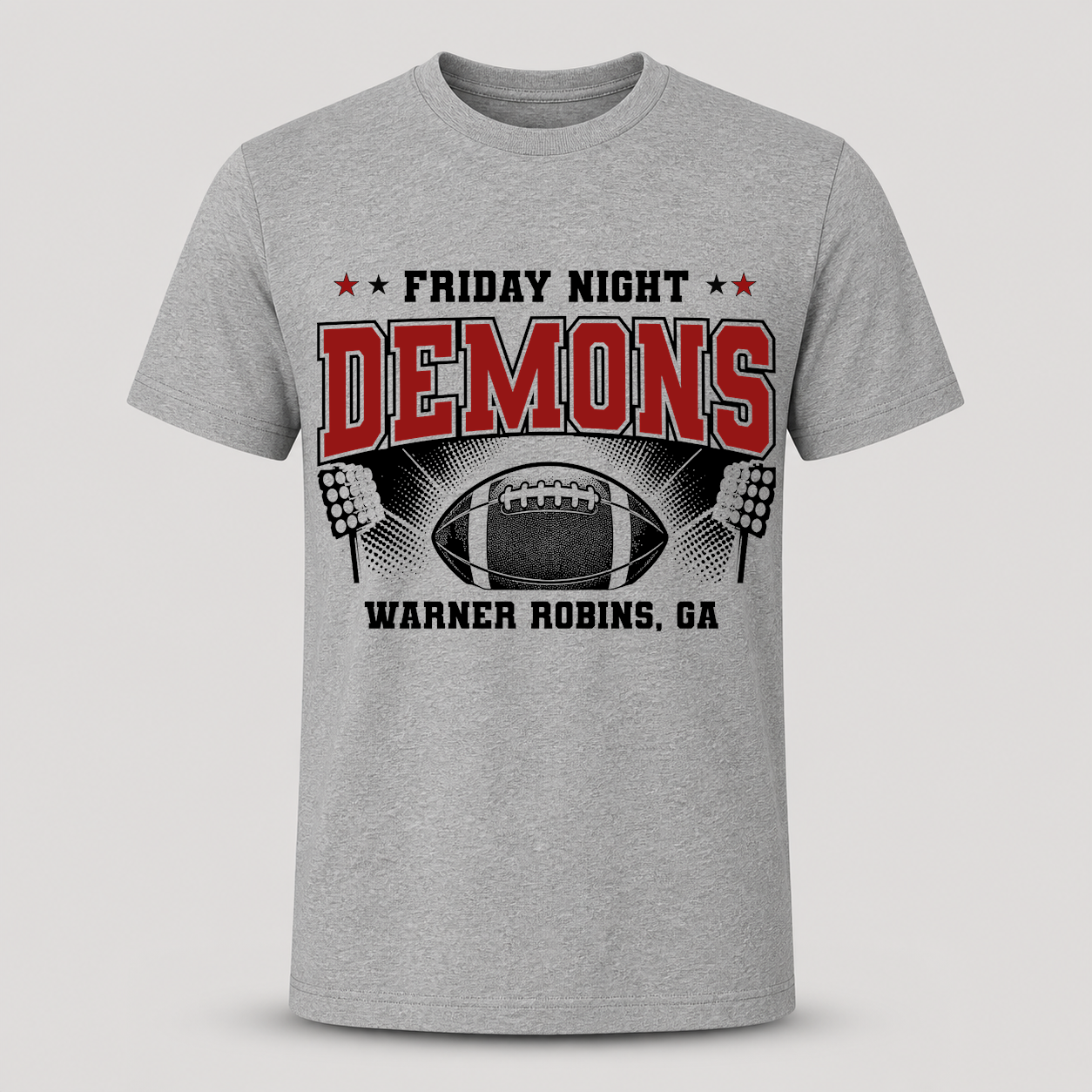 Friday Night Demons Warner Robins Football T-Shirt