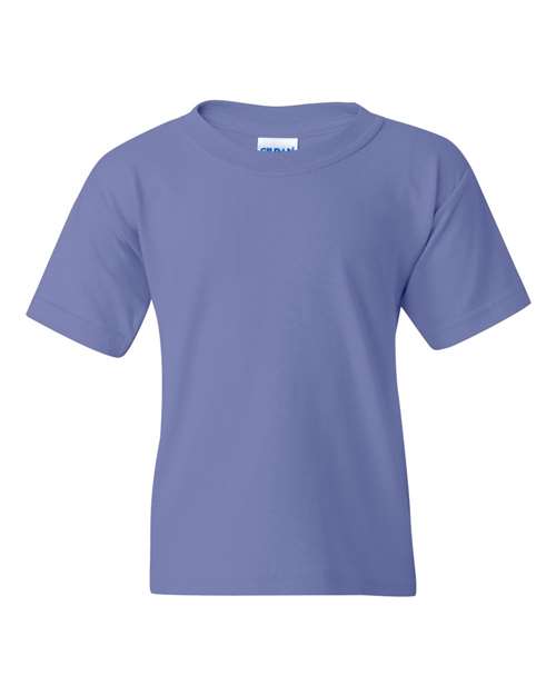 Plain purple t-shirt on a white background