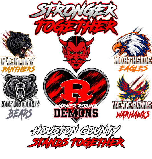 Houston County Stands Together — FREE 11"×11" DTF Transfer