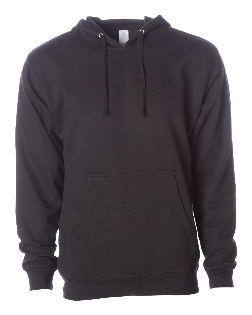 Independent Trading Co. SS4500 Midweight Hoodie in Black - front view