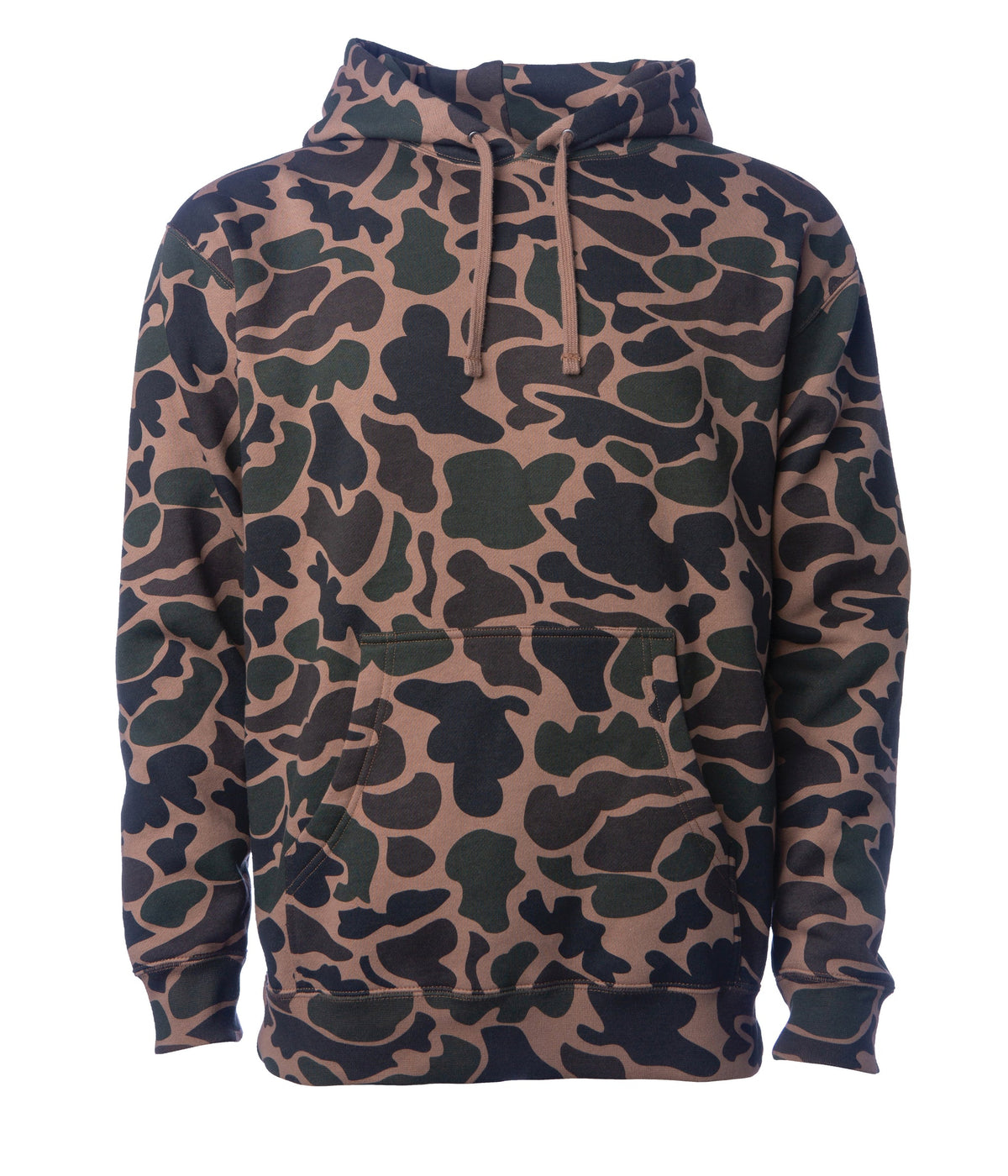 Independent Trading Co. SS4500 Midweight Hoodie in Duck Camo - front view